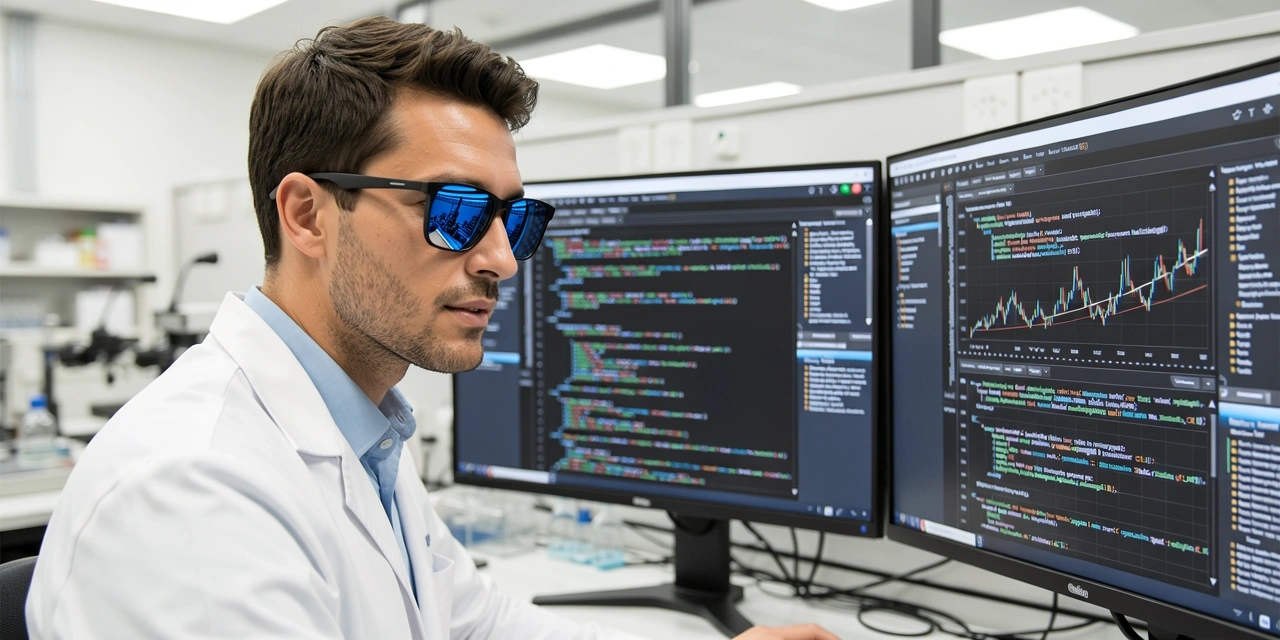 Científicos de datos trabajando